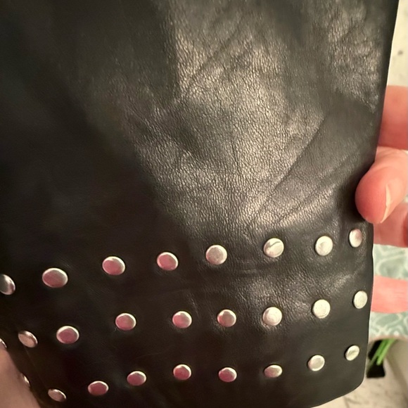 Wilsons Leather Black Studded Jacket - Picture 9 of 12